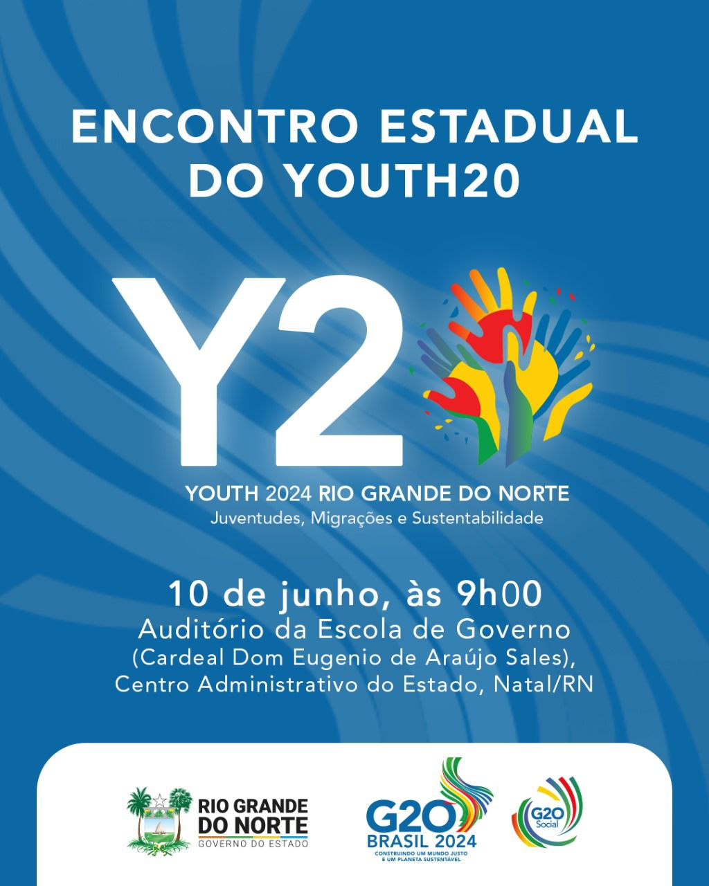 Encontro Estadual do Y20 acontece no mês de junho em Natal; Confira a programação