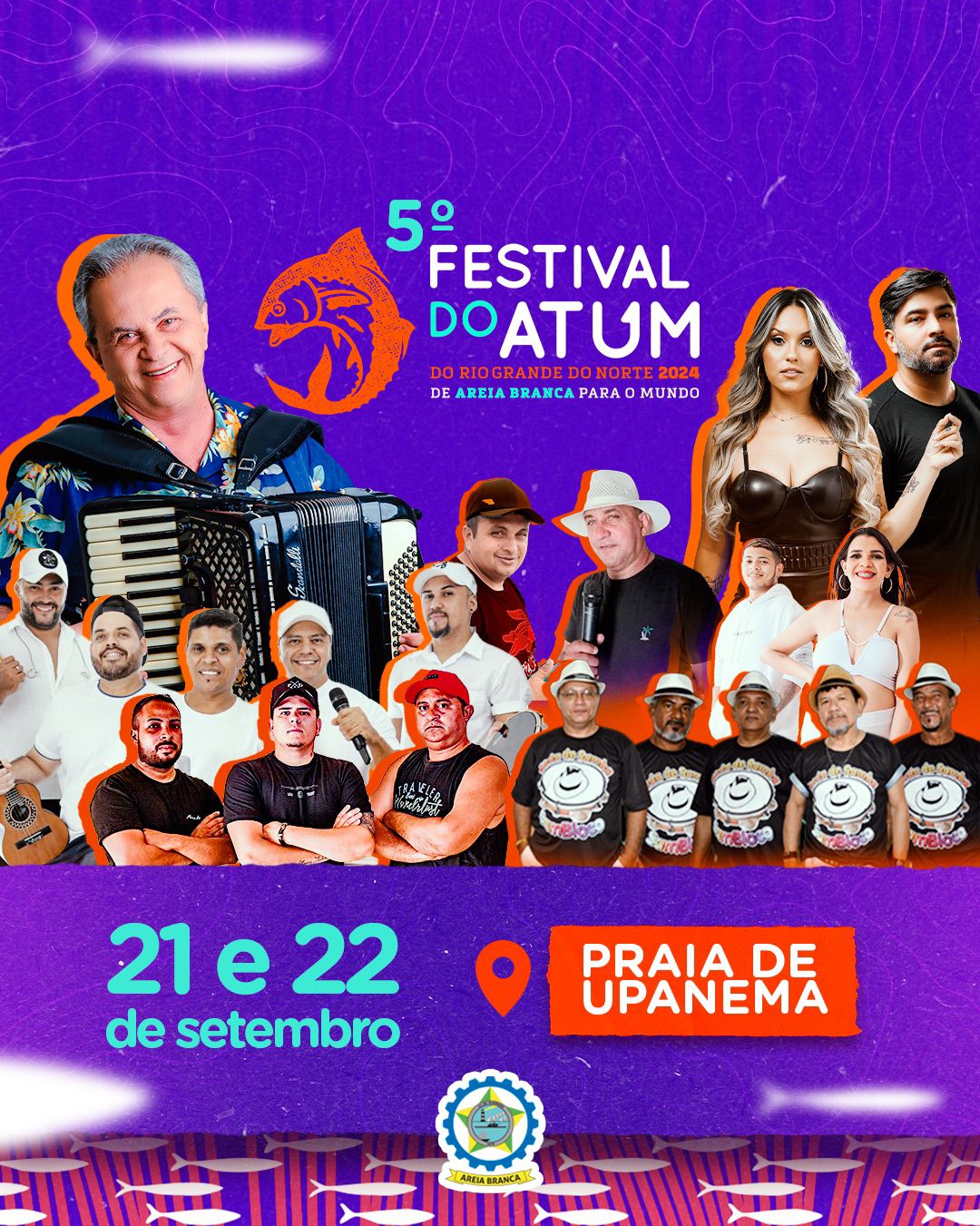 5º Festival do Atum do RN começa dia 21 em Areia Branca; Banda Seu Desejo tá confirmada