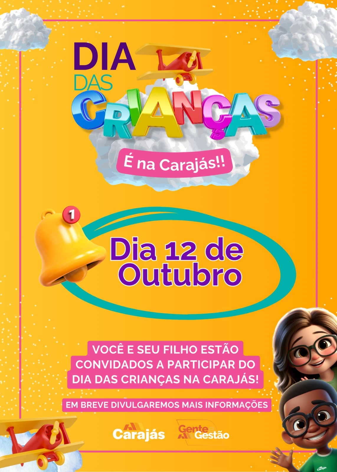 Carajás Home Center promove evento gratuito no Dia das Crianças no RN; Confira