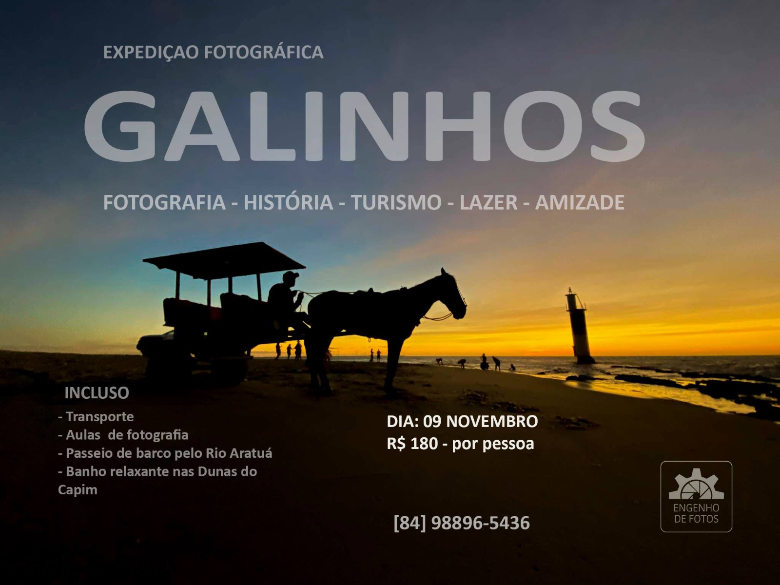 Fotógrafo Alex Gurgel promove expedição fotográfica na península de Galinhos