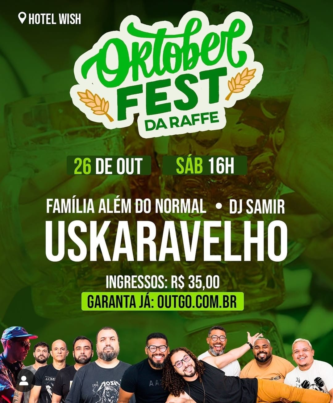 Cervejaria Raffe realiza oktoberfest neste sábado (26) no Hotel Wish Natal