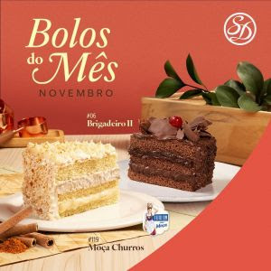 Bolos Moça® Churros e Brigadeiro II ganham desconto em novembro na Sodiê Doces