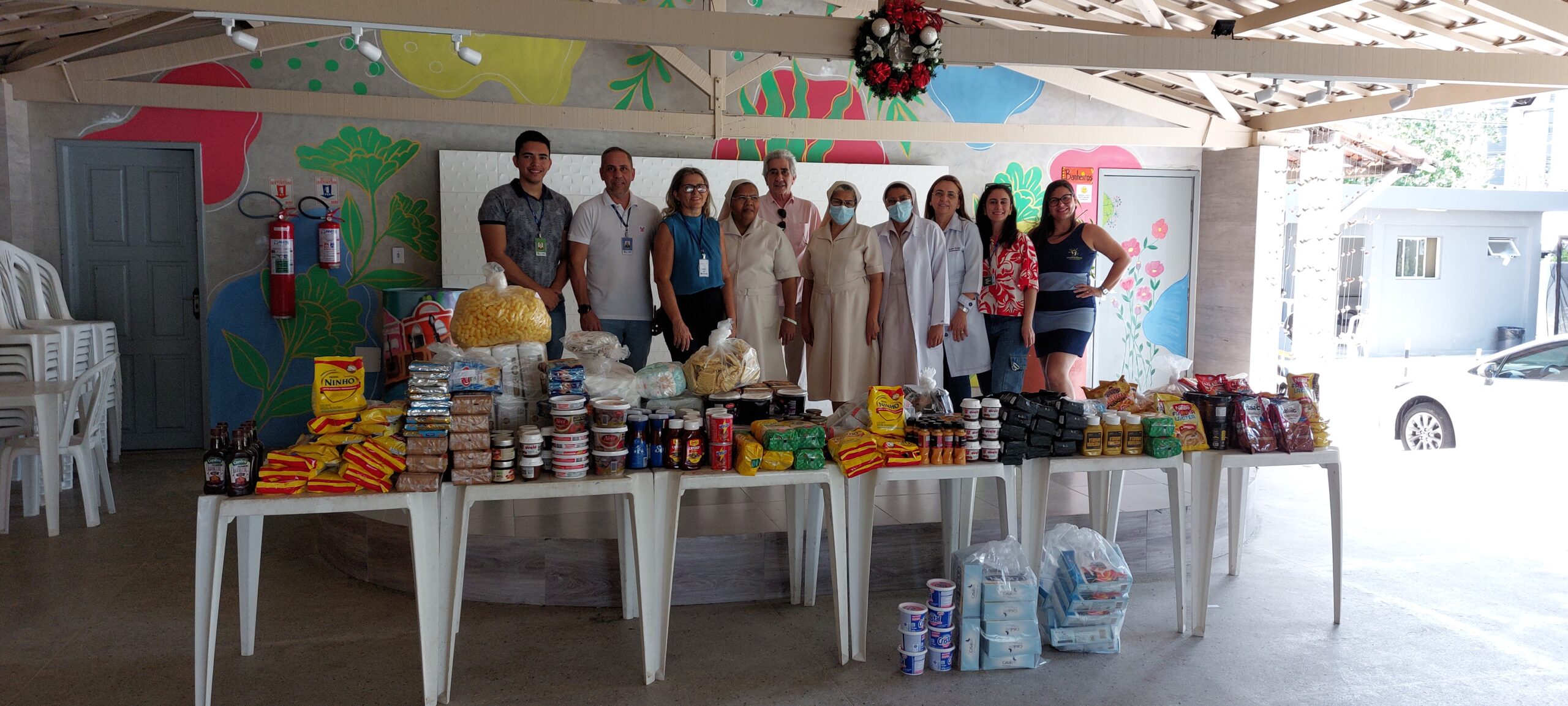 IPEM/RN realiza doação de alimentos para o fim de ano do Instituto Juvino Barreto