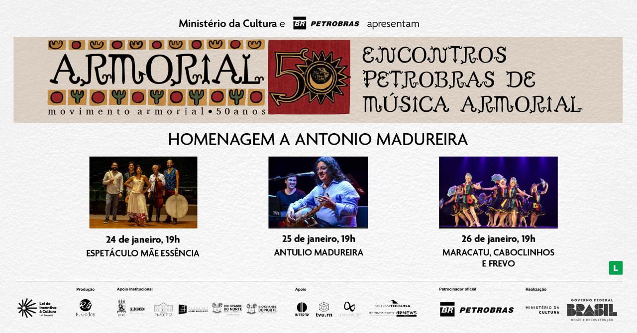 Mostra Armorial 50 realiza “Encontros Petrobras de Música Armorial” começa hoje (23)