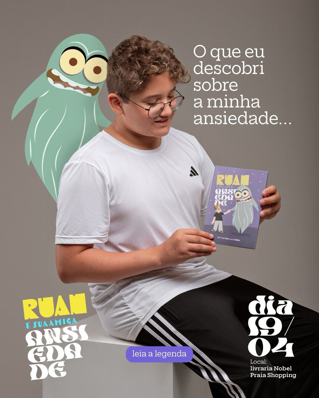 Ansiedade infantil ganha protagonismo em livro escrito por adolescente potiguar