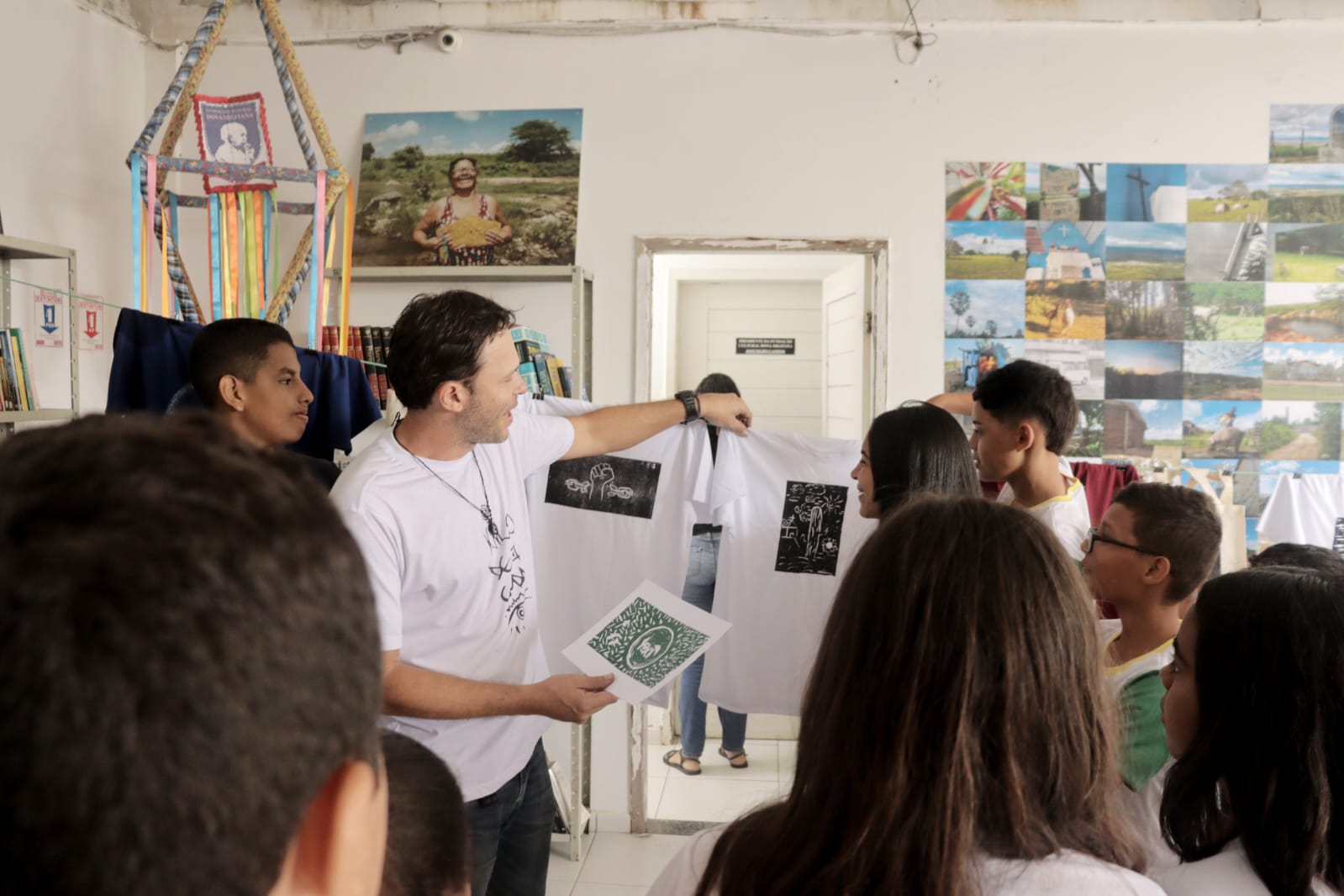 Xilo de Corda: projeto promove a arte da xilogravura em Escola Pública de Natal