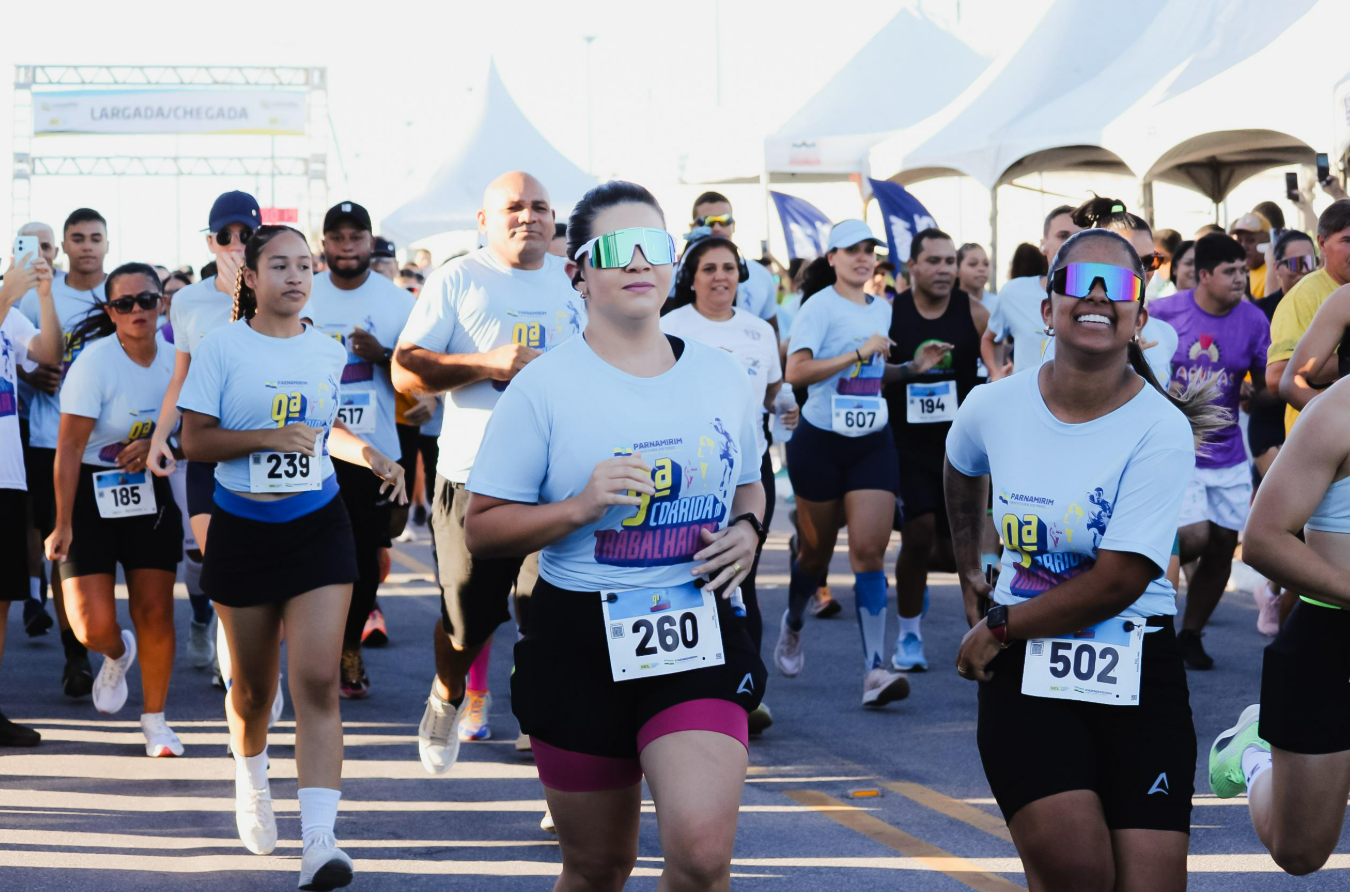 Corrida do Trabalhador reúne cerca de 1.400 participantes em Parnamirim