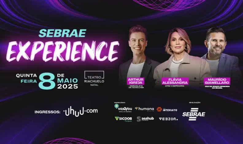 Sebrae Experience vai discutir empreendedorismo e inovação em Natal