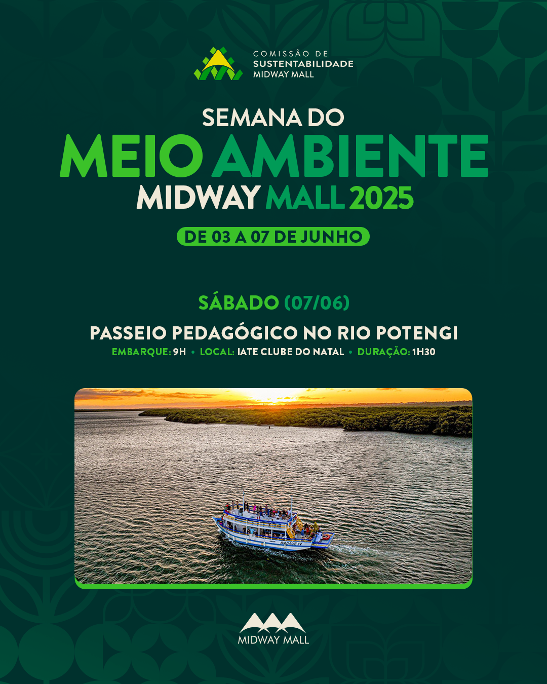 Midway Mall realizará Semana do Meio Ambiente e promoverá evento infantil gratuito