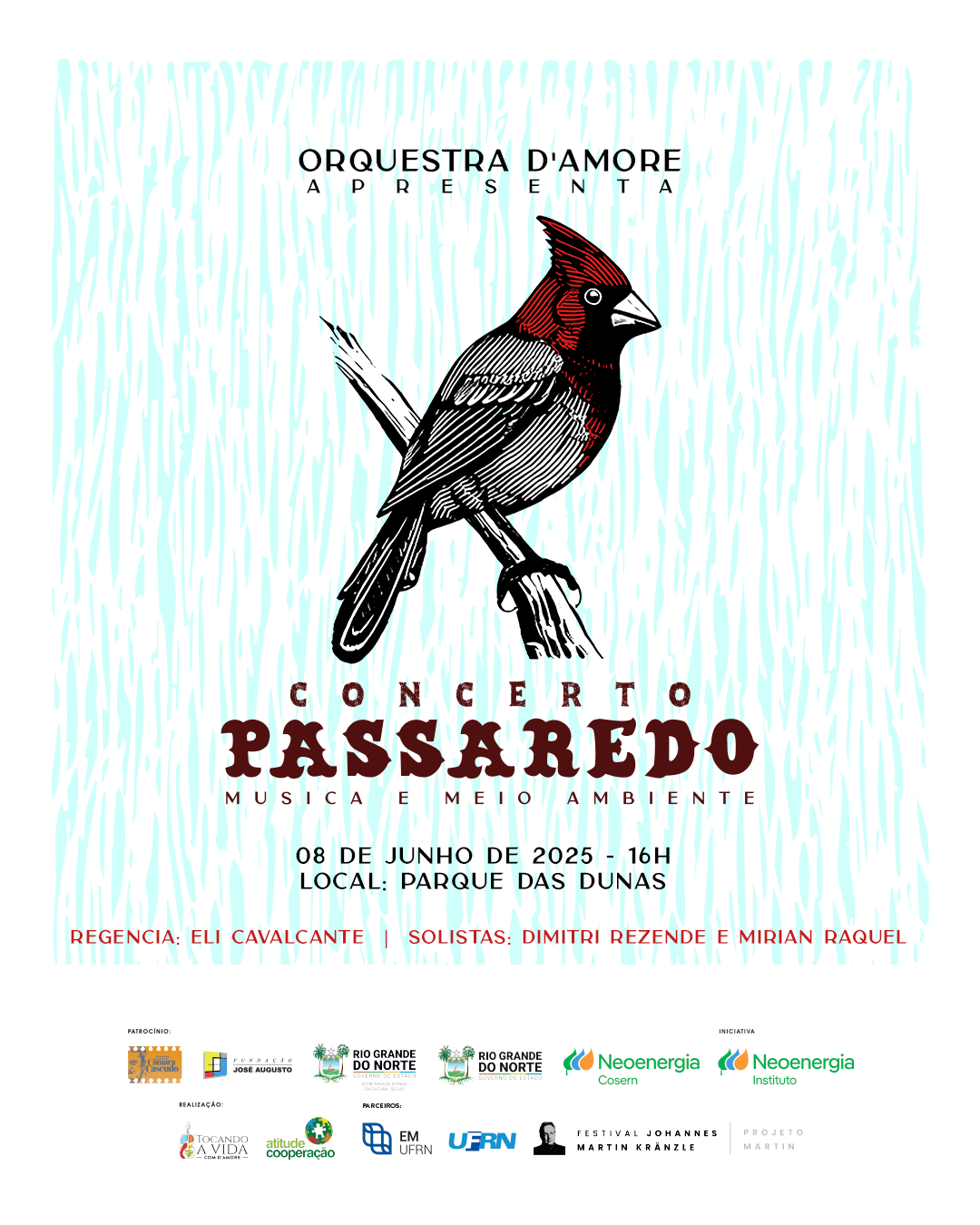Música e natureza em harmonia neste final de semana em Natal com o Concerto Passaredo