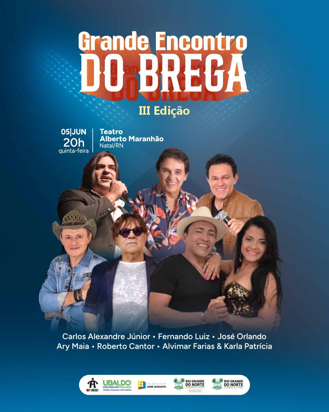 Grande Encontro do Brega reúne no TAM, artistas do gênero mais romântico do Brasil