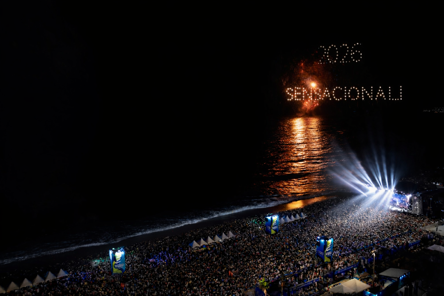 Histórico: mais de 200 mil pessoas prestigiam Réveillon em Ponta Negra