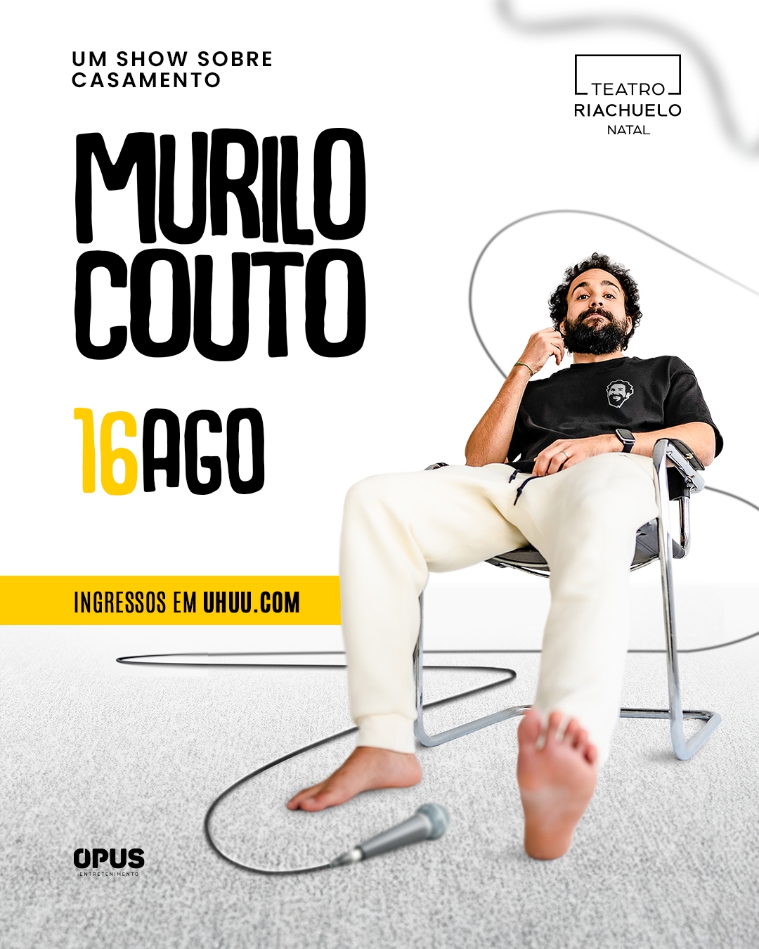 Murilo Couto estreia novo show de Stand Up; Natal recebe o espetaculo no dia 16 de agosto