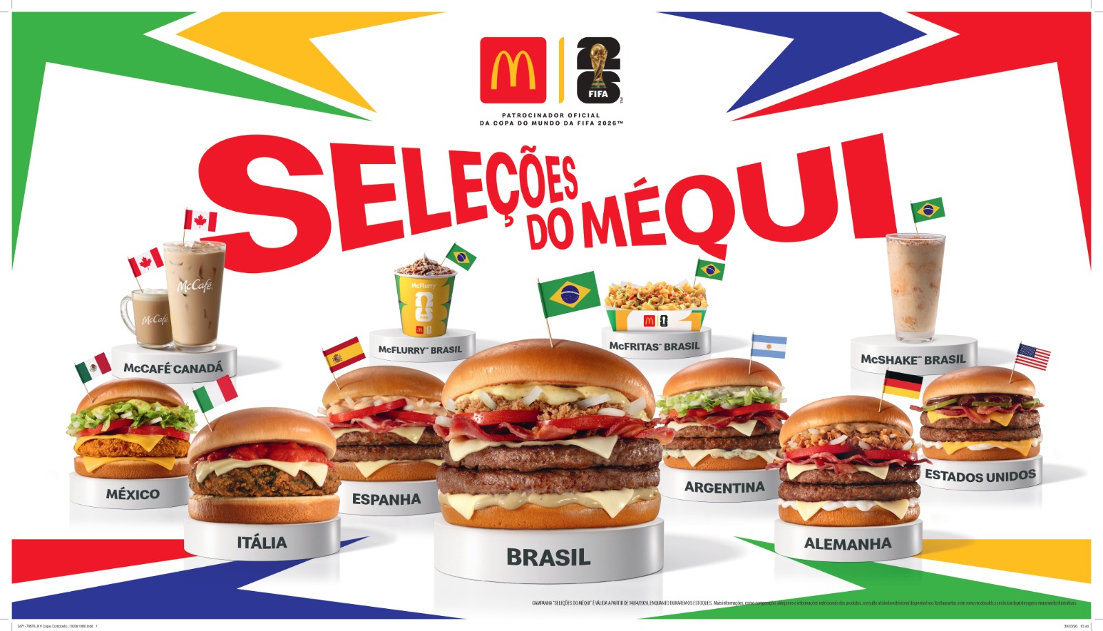 Seleções do Méqui: McDonald’s anuncia sanduíches temáticos da Copa do Mundo 2026