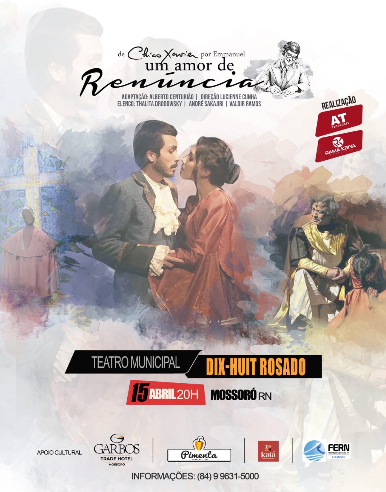 “Um amor de Renúncia”: Mossoró recebe espetáculo na próxima quarta-feira(15)