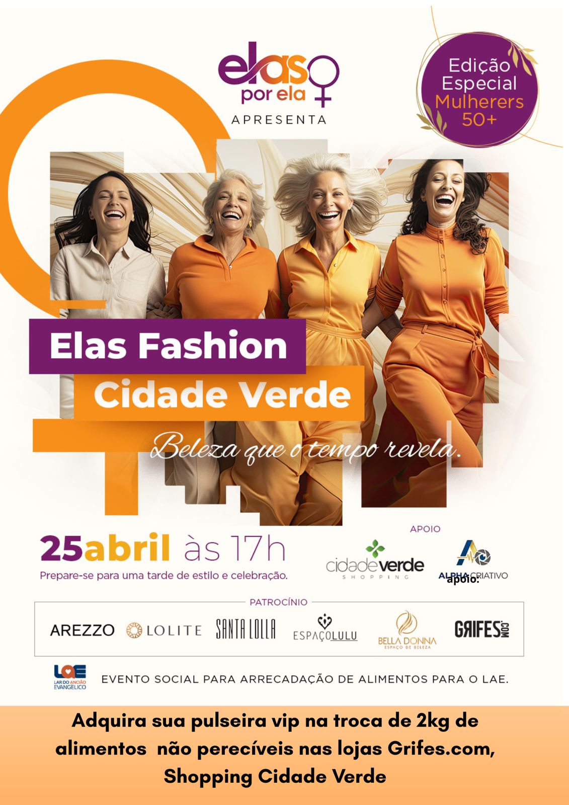 Elas por Ela promove desfile “Elas Fashion – A Beleza que o Tempo Revela” em Parnamirim