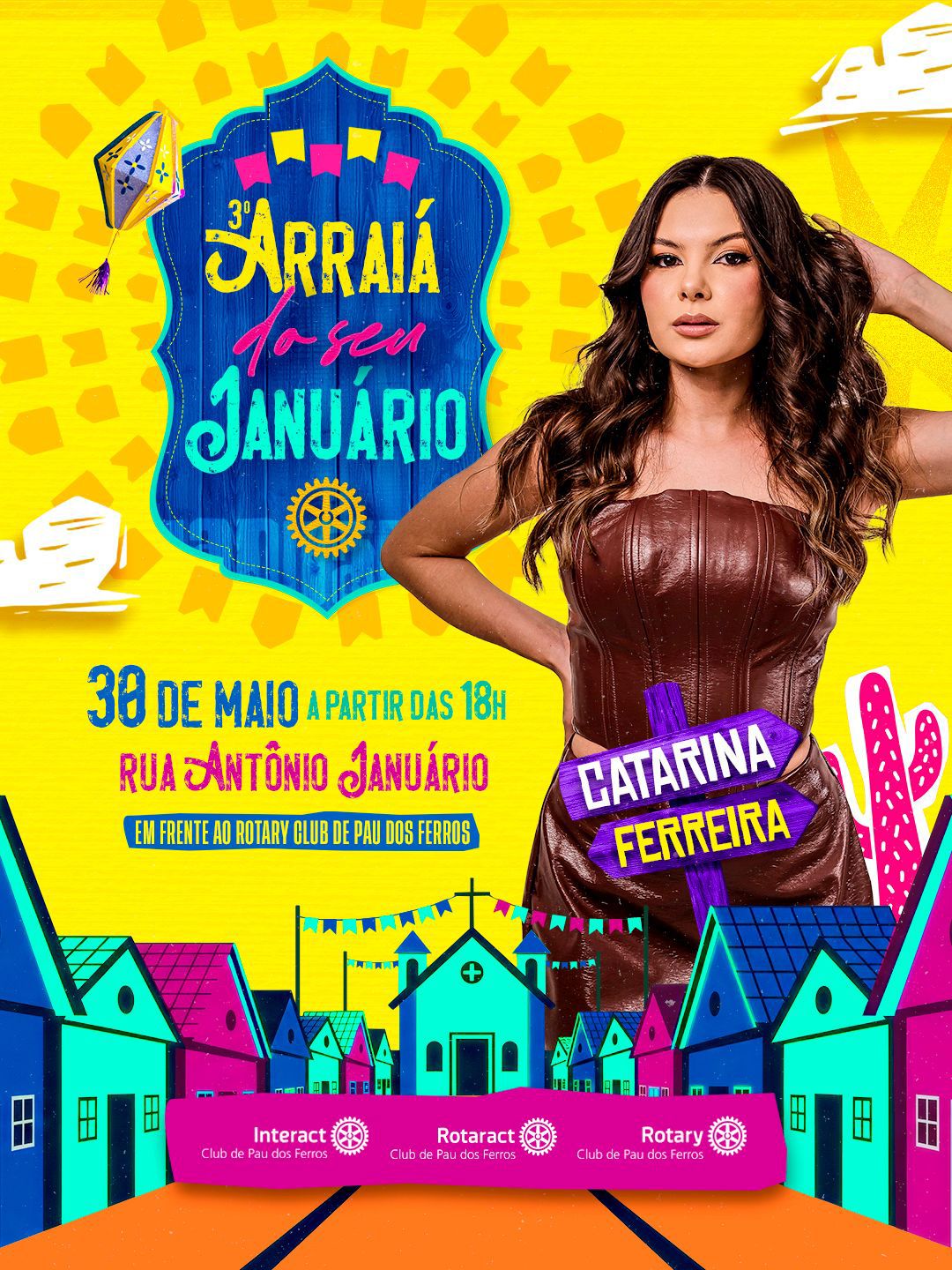 Rotary Club de Pau dos Ferros promove 3º Arraiá do Seu Januário em prol da construção da sede da instituição