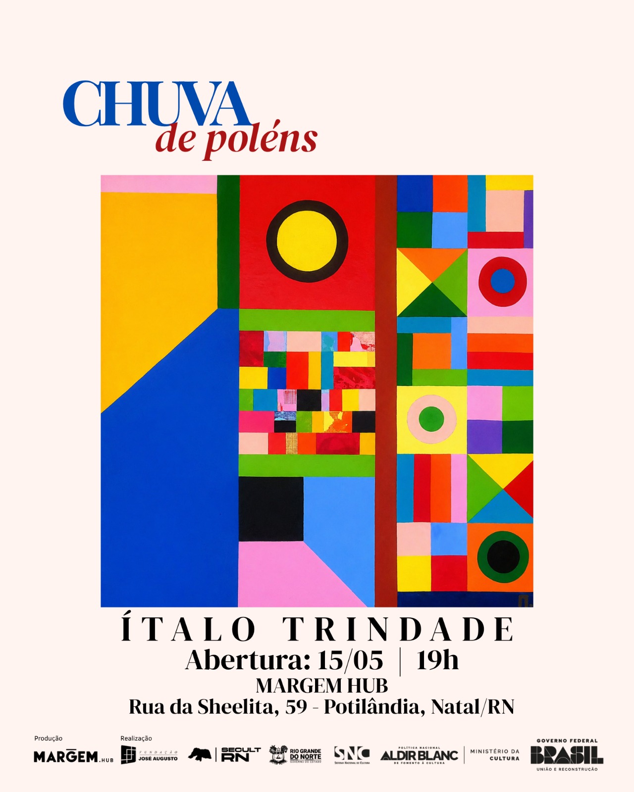 Ítalo Trindade apresenta Exposição Chuva de Pólens em Natal