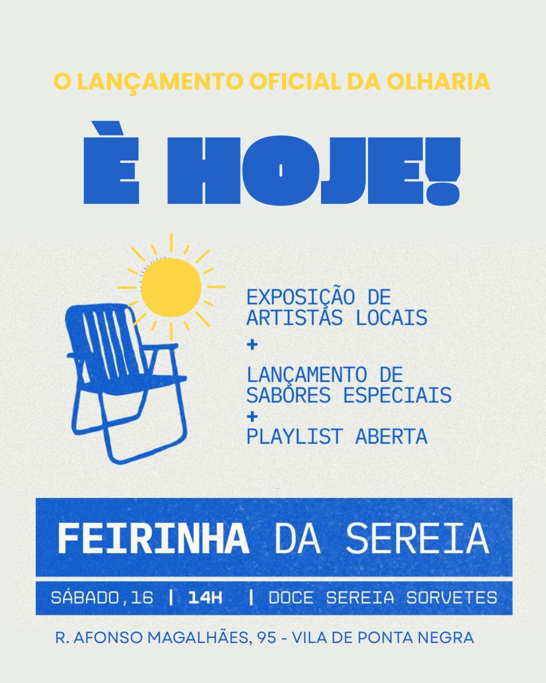 Lançamento da Olharia acontece hoje (16) em Ponta Negra