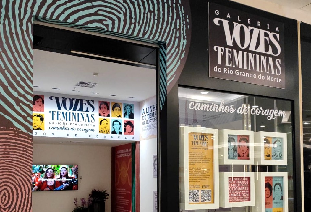 Legados de Coragem: exposição homenageia mulheres potiguares no Natal Shopping