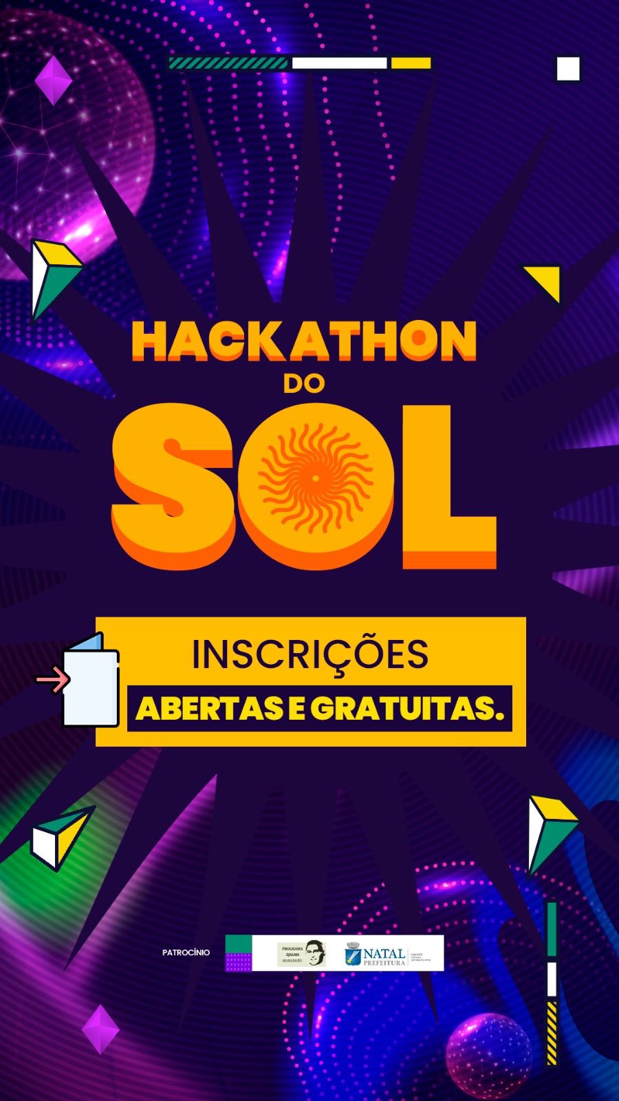 Hackathon do Sol abre inscrições gratuitas para imersão de inovação e tecnologia em Natal
