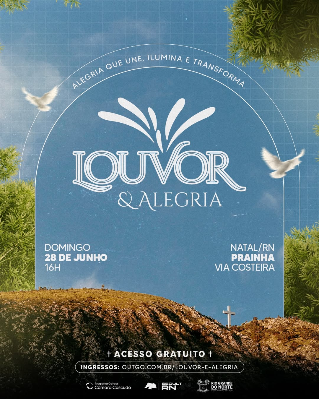 Louvor & Alegria terá segunda edição gratuita com shows de Alice Maciel, Rafaella Marçal e Raquel Di Lima