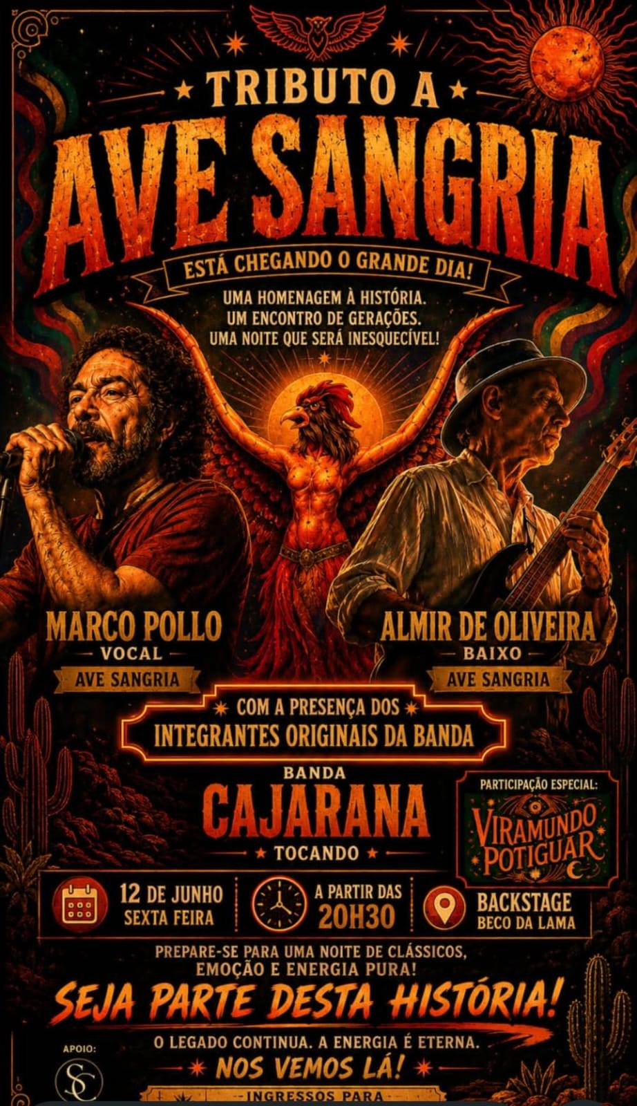 Natal recebe o primeiro Tributo à Ave Sangria com participação de integrantes originais da banda