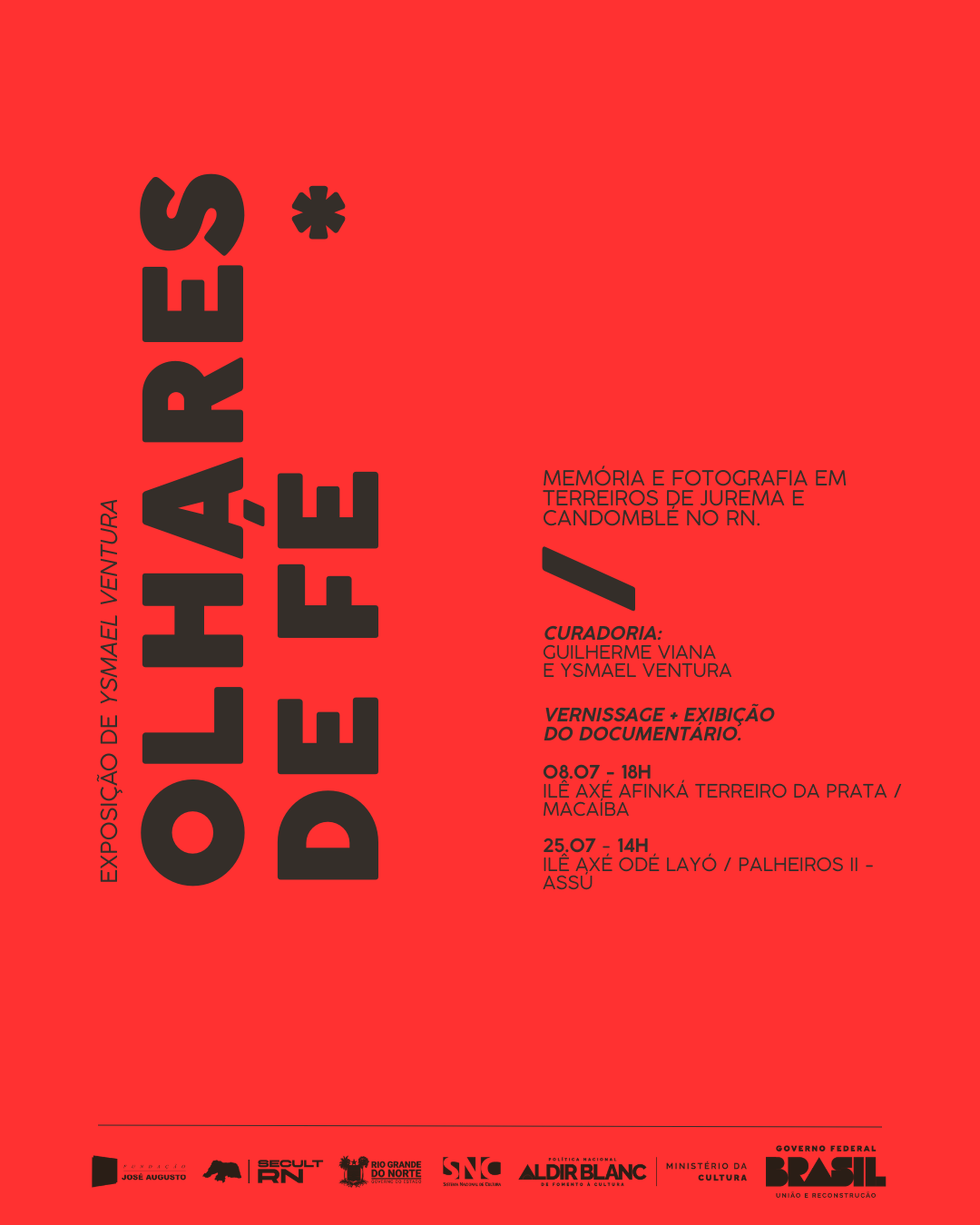 Exposição Olhares de Fé transforma terreiros em espaços permanentes de memória fotográfica no RN