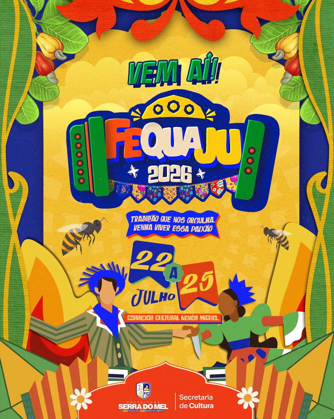 Começa nesta quarta (22), o 8º FEQUAJU – Festival de Quadrilhas Juninas em Serra do Mel