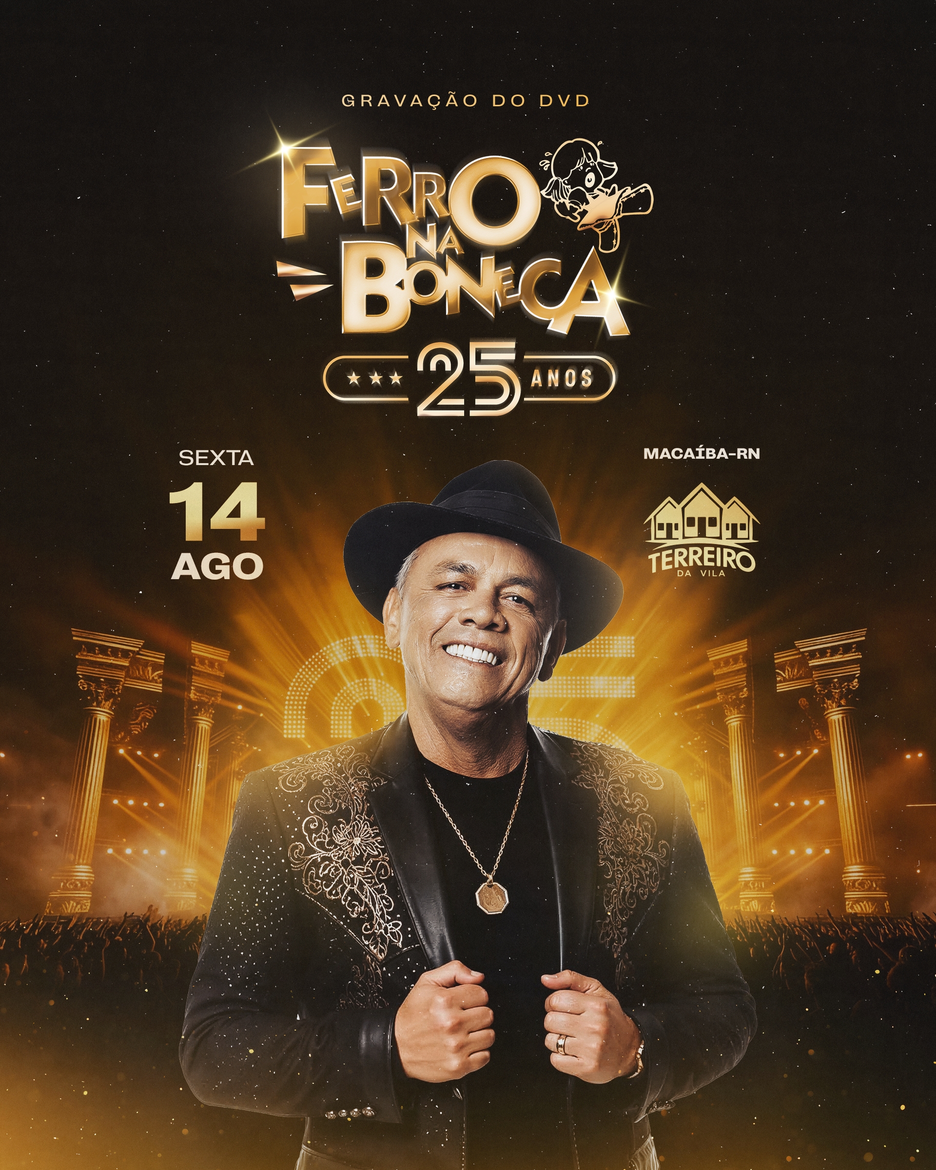 Ferro na Boneca grava DVD de 25 anos no Terreiro da Vila