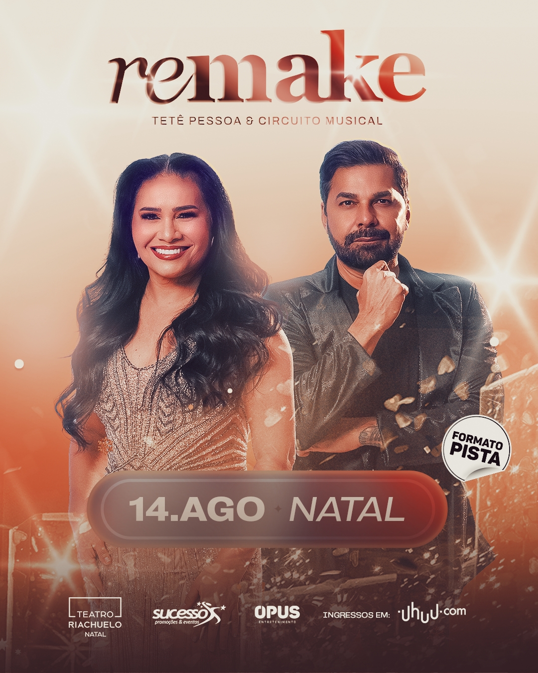 Teatro Riachuelo recebe o show “Tetê Pessoa e Circuito Musical – Remake”