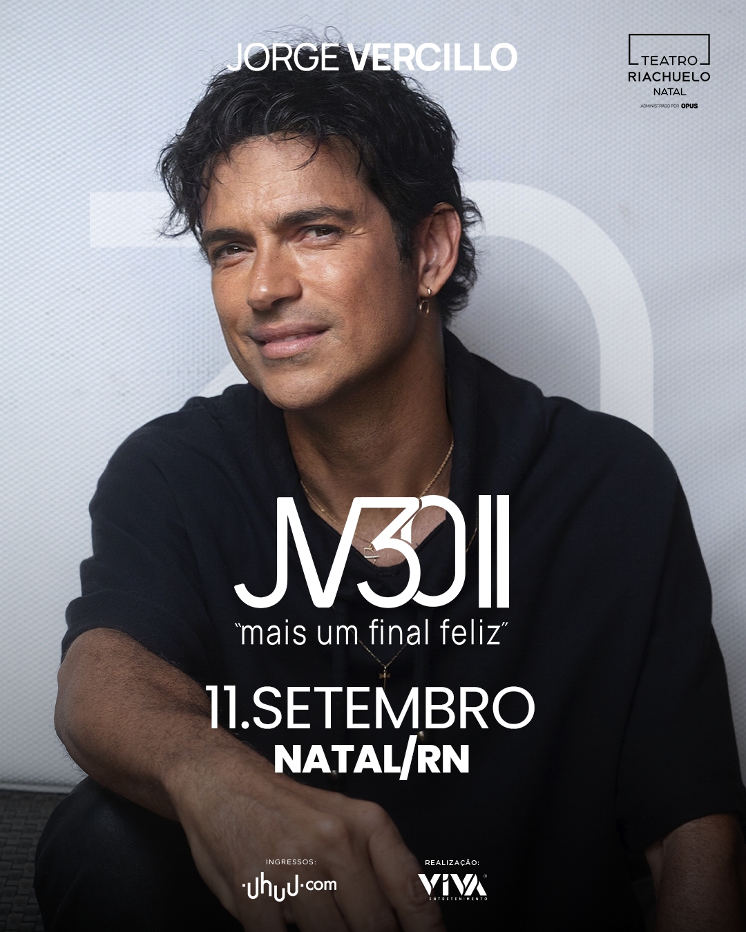 Plateia B esgota e aumenta procura por ingressos para show de Jorge Vercillo em Natal