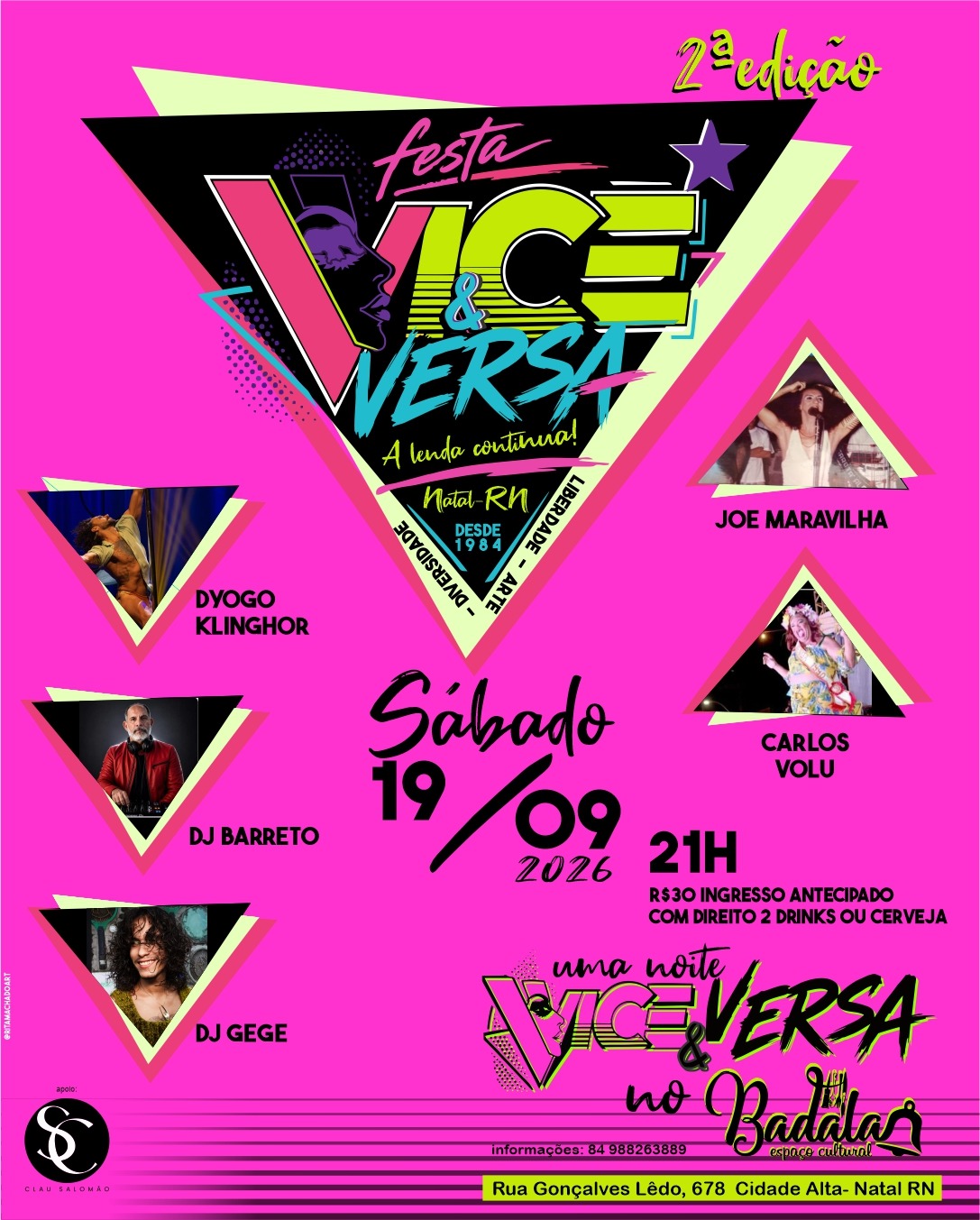 Festa “Uma Noite Vice & Versa” volta ao Bardallo’s para celebrar legado da histórica boate dos anos 80 