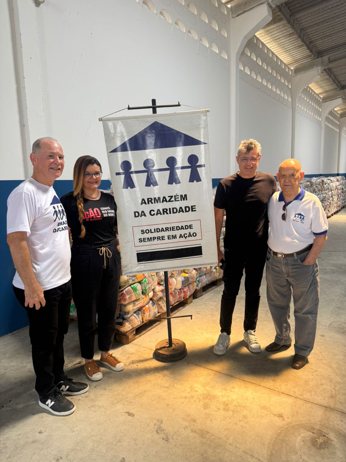 25 toneladas de alimentos são doados pela Clap ao Armazém da Caridade