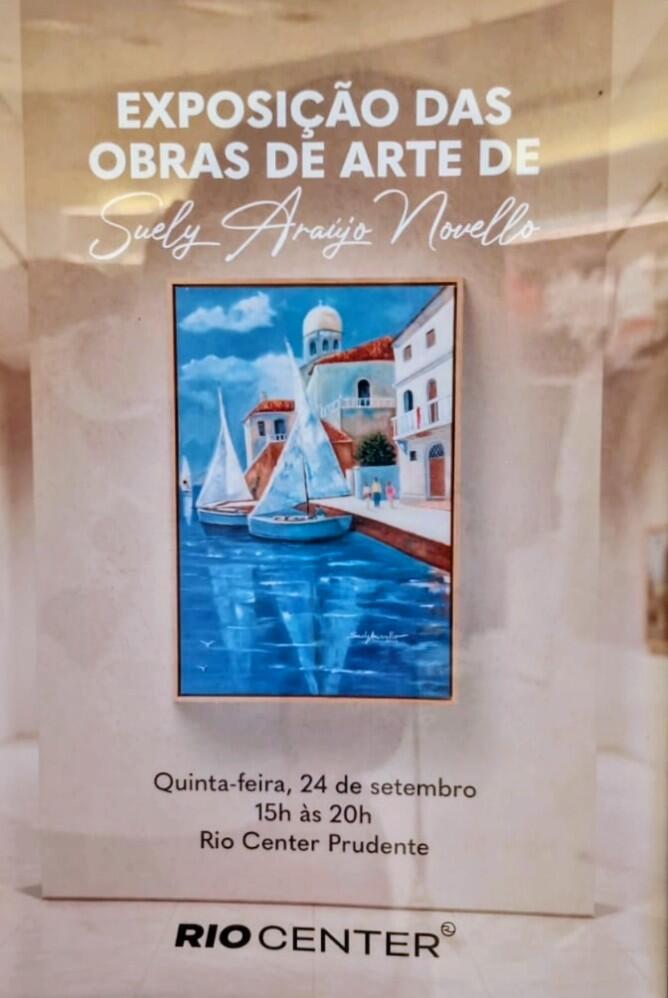 Artista plástica Suely Araújo Novello faz exposição nesta quinta, dia 24, na Rio Center