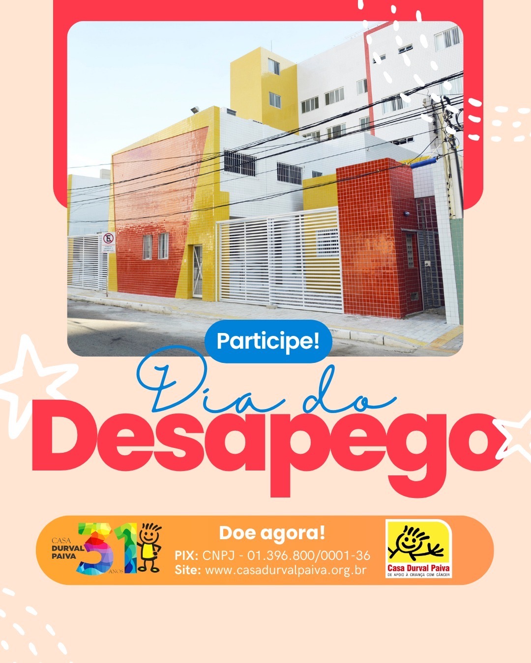 Dia do Desapego: Nesta sexta-feira, ajude a transformar vidas na Casa Durval Paiva