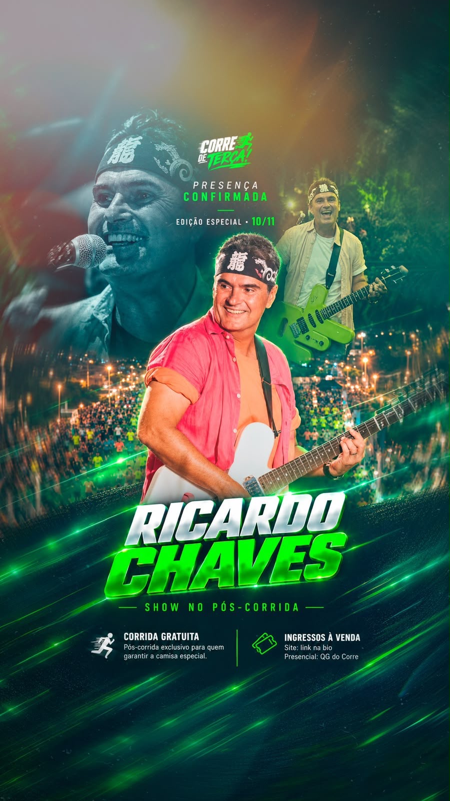 Ricardo Chaves será atração de edição especial do Corre de Terça em Natal