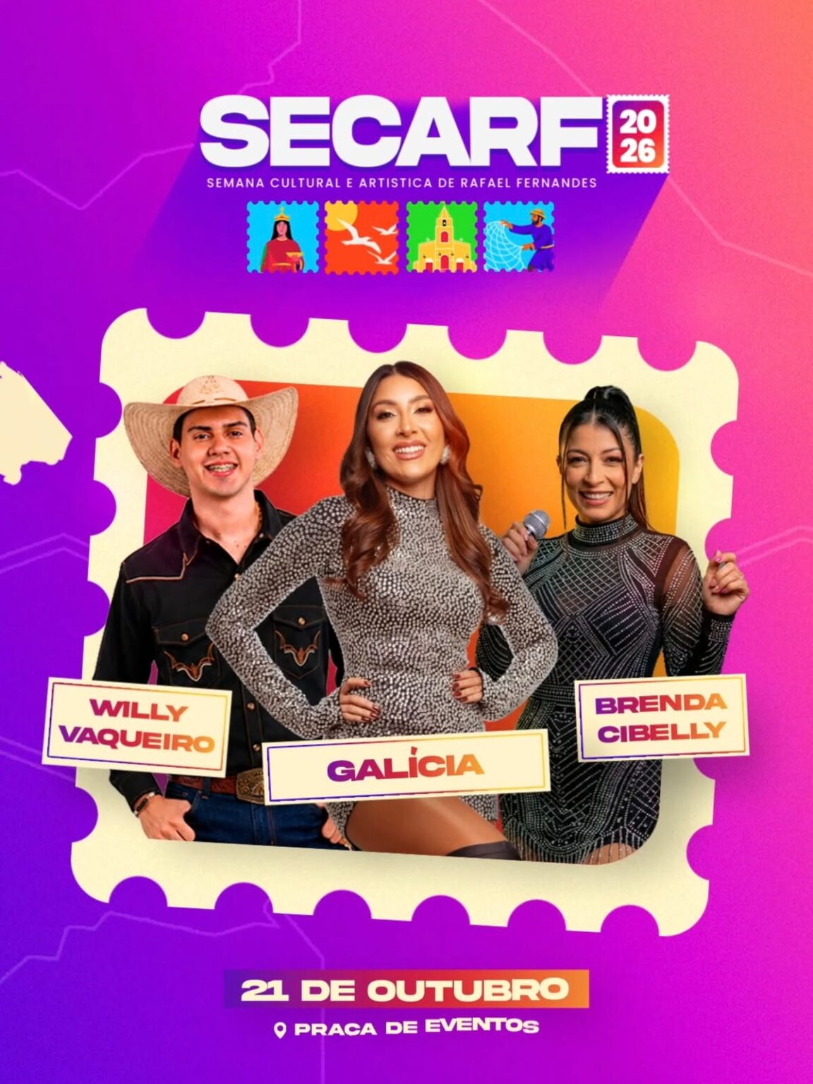 SECARF 2026 — Semana Cultural e Artística de Rafael Fernandes acontece no próximo dia 21