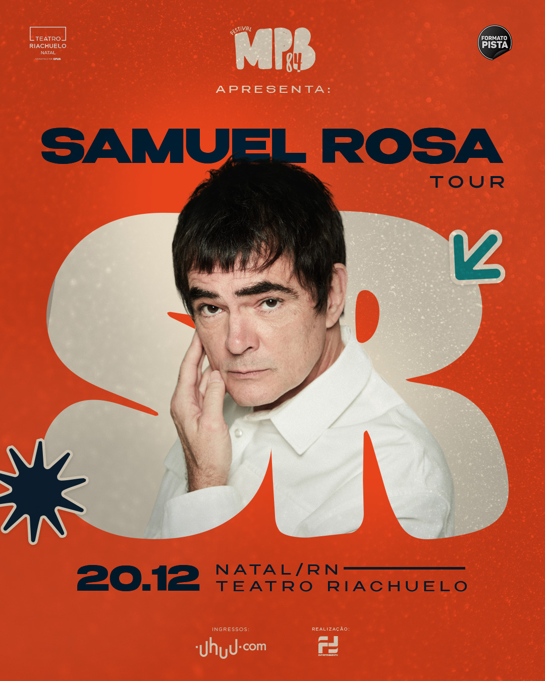 Samuel Rosa traz grandes sucessos do Skank e de sua carreira ao Teatro Riachuelo em dezembro