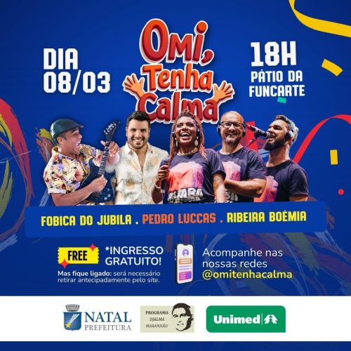 O Bloco Ômi, Tenha calma promete a melhor ressaca de carnaval de Natal neste FDS