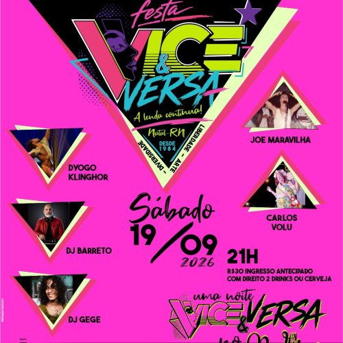 Festa “Uma Noite Vice & Versa” volta ao Bardallo’s para celebrar legado da histórica boate dos anos 80 