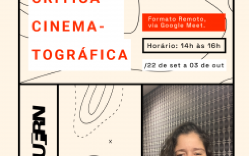 UFRN abre inscrições para Oficina de Crítica Cinematográfica
