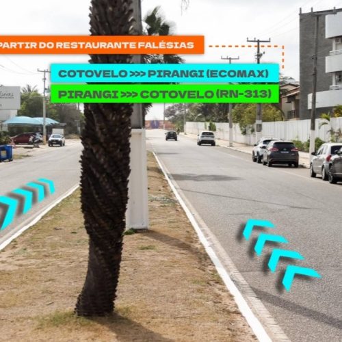 Terceira faixa será implantada na Praia de Pirangi nesta sexta-feira (17)