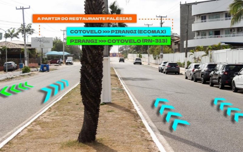 Terceira faixa será implantada na Praia de Pirangi nesta sexta-feira (17)