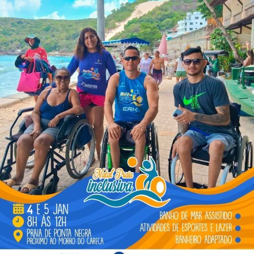 Sadef retoma projeto Natal Praia Inclusiva neste final de semana