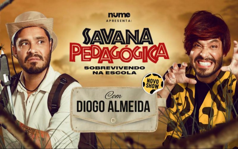 Diogo Almeida apresenta “Savana Pedagógica: Sobrevivendo na Escola” neste sábado (27) em Natal