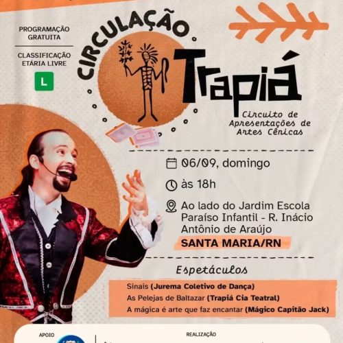 Circulação Trapiá chega ao agreste potiguar neste domingo