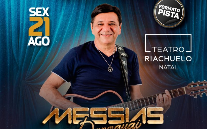 Messias Paraguai celebra 40 anos de carreira com show especial no Teatro Riachuelo