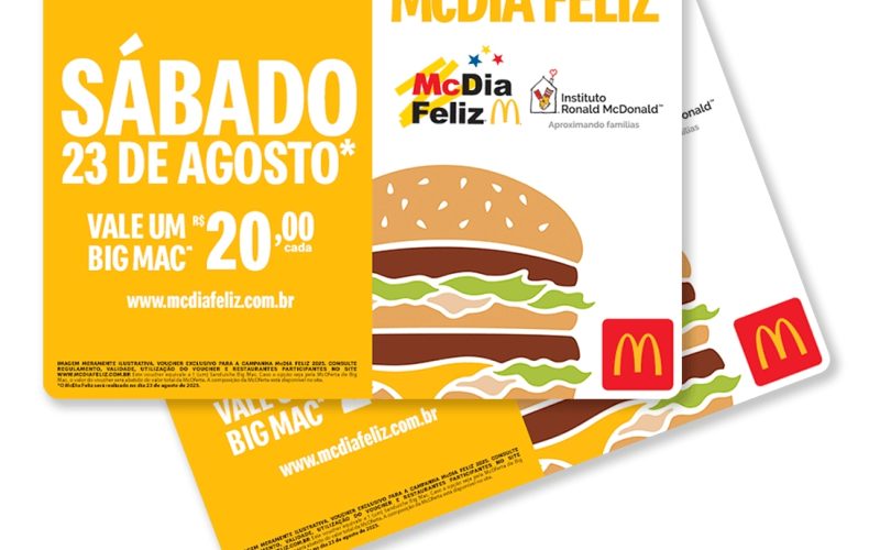 McDia Feliz 2025: tíquetes antecipados do Big Mac estão à venda no app McDonald’s
