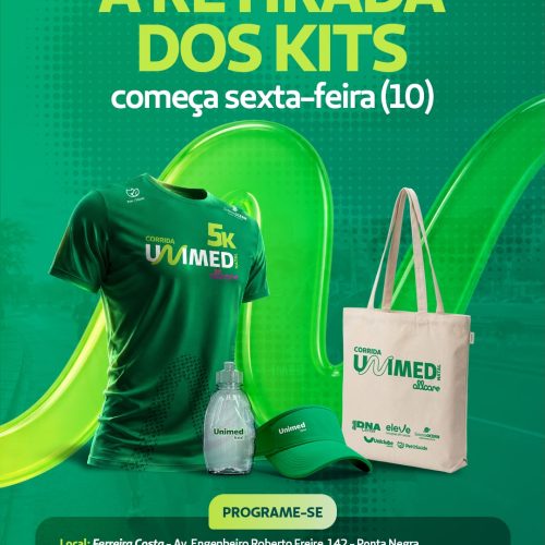 Entrega dos kits da Corrida Unimed Natal começa nesta sexta-feira (10)